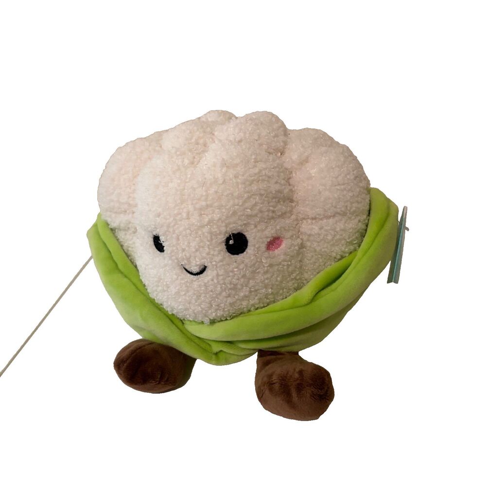 Play Right Cauliflower Plush Stuffed Toy White Green NWT